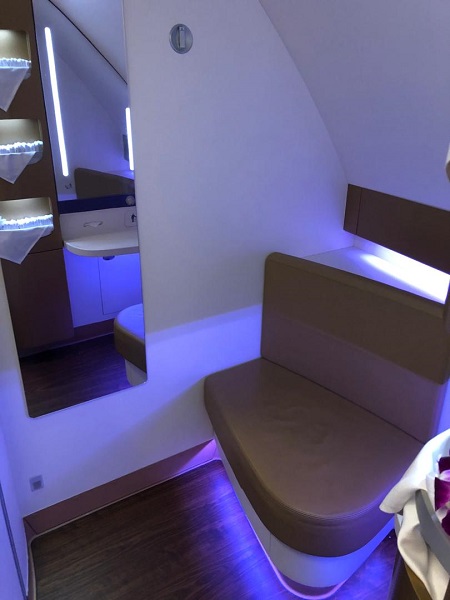 Thai Airways Royal First Class Airbus A380 Review Toilet