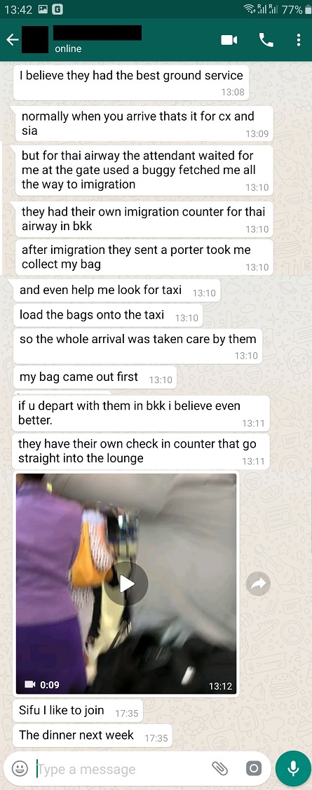 Thai Airways Royal First Class Ground Service The Best