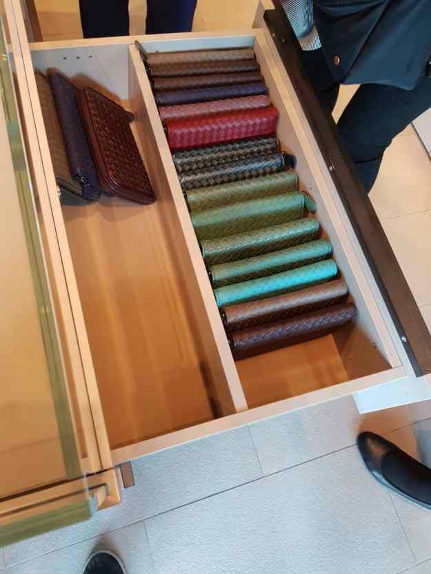 Florence Luxury outlet Mall Bottega Veneta wallets.jpg