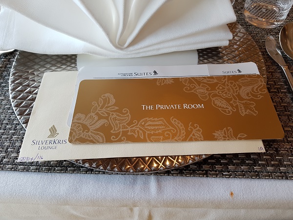 Singapore Airlines Private Room Invitation at Heathrow