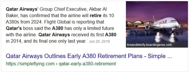 Qatar Airbus A380 to retire and stop flying.jpg
