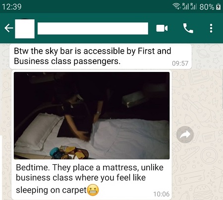 Qatar Airways First Class Airbus A380 Doha to Paris 8.jpg