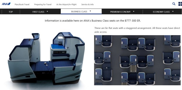 ANA Business Class Review Boeing 777 300 Flat Bed.jpg