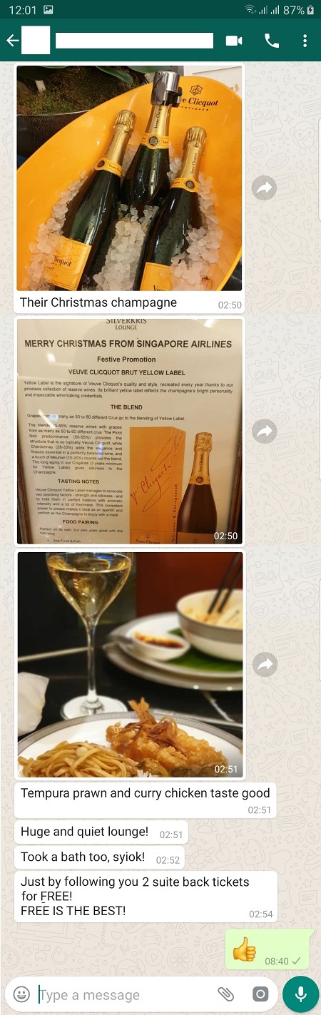 Singapore Airlines Suite Class London to SG Lounge London 2