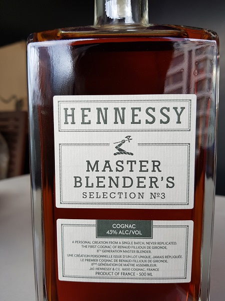 Hennessy Master Blenders No.3 2018 Limited Edition Cognac Front Close Up