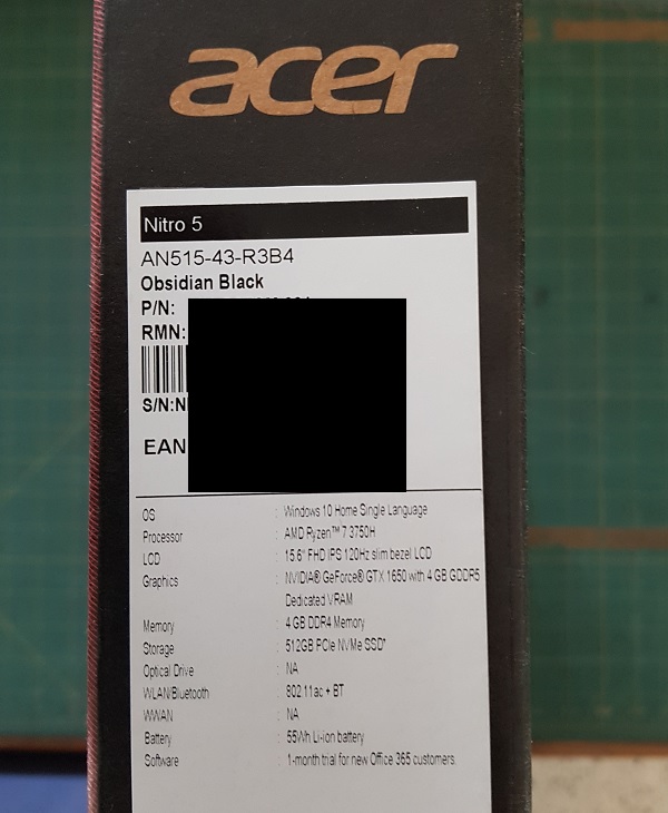 Acer Nitro 5 Ryzen 7 2