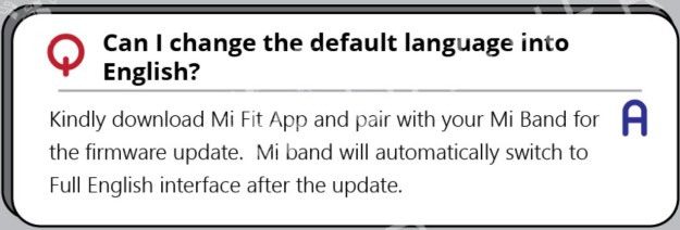 Mi Band 4 Chinese to English